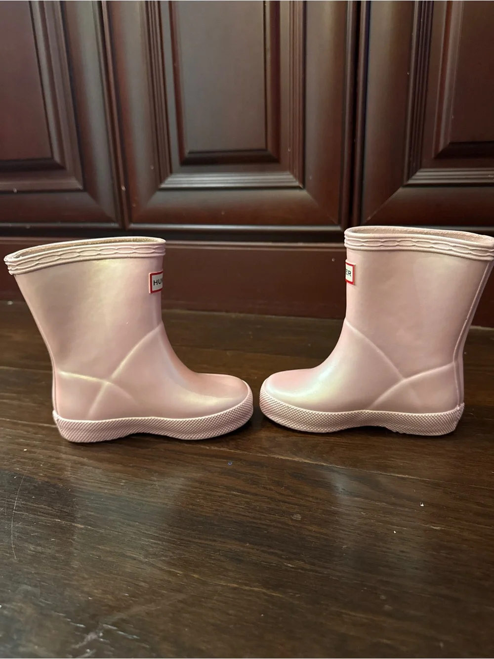 Hunter Kids' Light Pink Waterproof Rain Boots